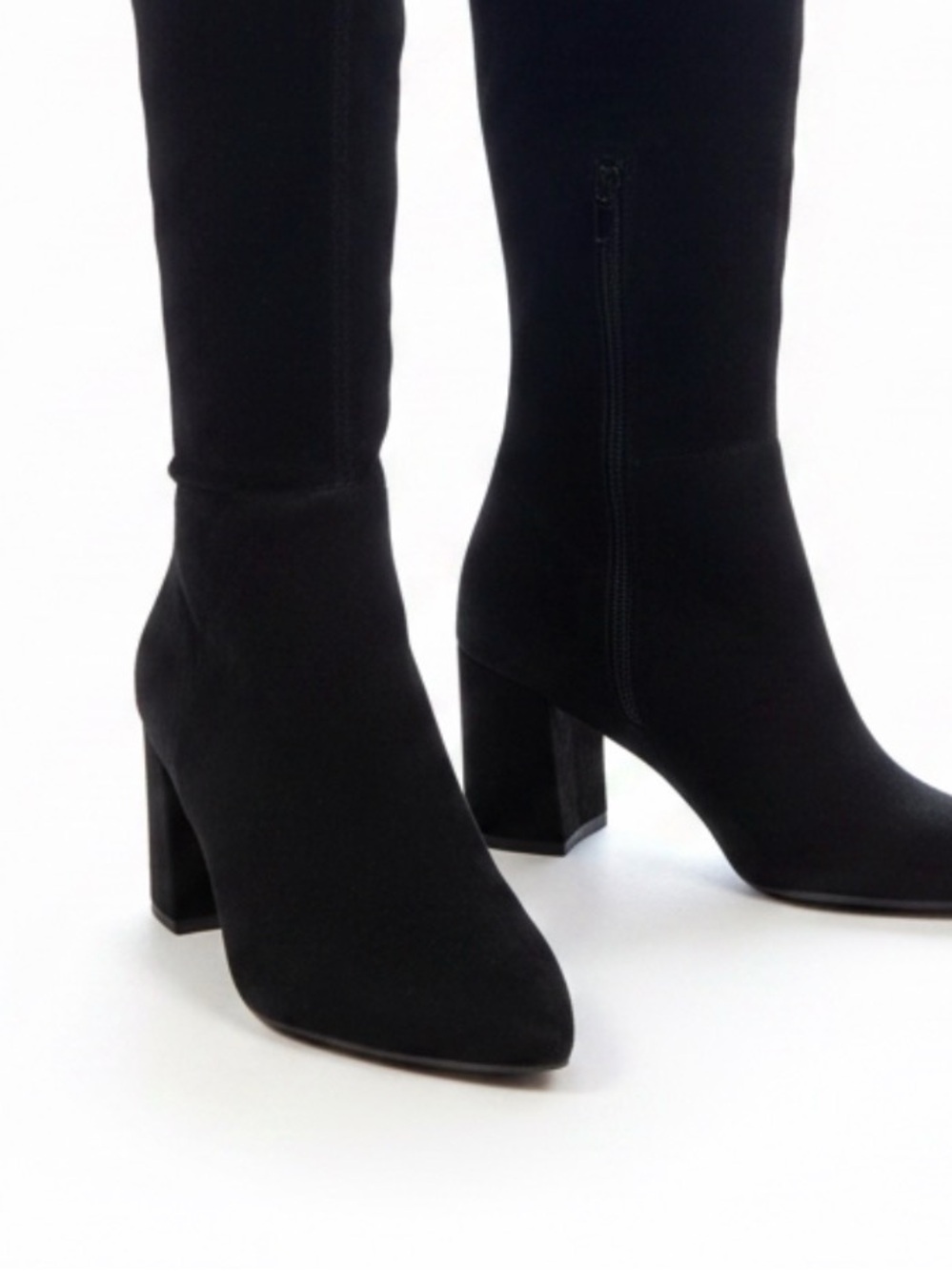 Steve Madden Thigh High Black Suede Boots